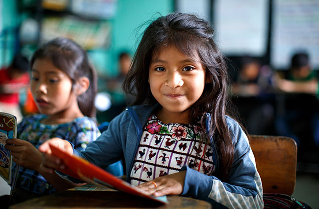 Girl at the Chacaya school